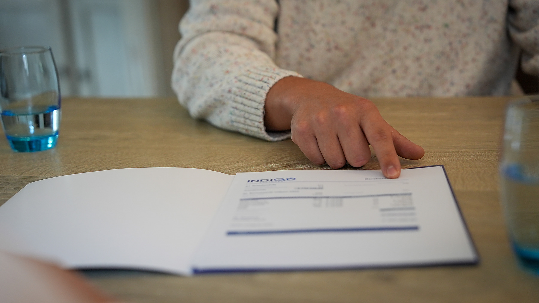Uitleg van de huurprijs op papier